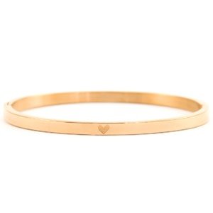 With love With love bangle rosé heart