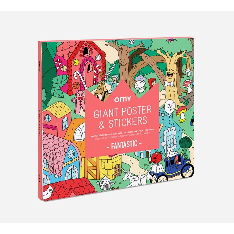 Omy Poster 70 X 100 Cm 150 Stickers Fantastic