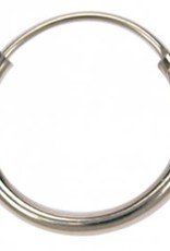 Treasure Silver hoop - gold plated 1.2 x 8 mm (per piece)