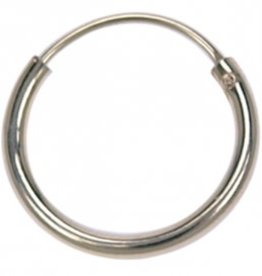 Treasure Silver hoop - gold plated 1.2 x 8 mm (per piece)