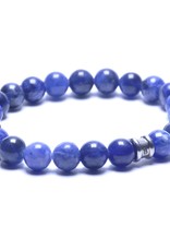 Steel & Barnett Stones bracelet basic - Navy - Size S