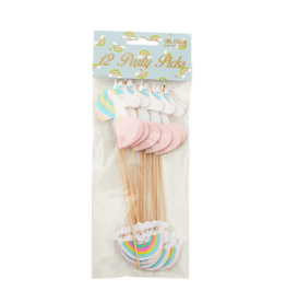 Rice party stick unicorn & rainbow shape