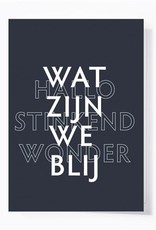 Papette Papette greeting card 'Wat zijn we blij'