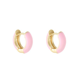 With love Earrings happy color - light pink