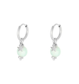 With love Earrings so charming silver - mint