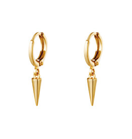 With love Earrings dangling cone
