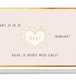 Enfant Terrible Enfant Terrible card + enveloppe 'Wat je in je hart bewaart'