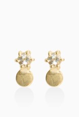 Détail Détail Earrings Frederique green amethyst gold plated (8687)