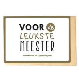 Enfant Terrible Enfant Terrible card  + enveloppe 'Voor de leukste meester'