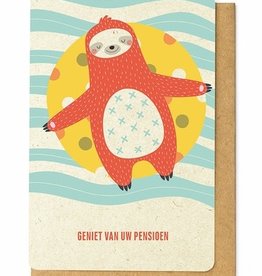 Enfant Terrible Enfant Terrible card  + enveloppe 'geniet van uw pensioen'