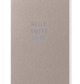 Papette Papette small greeting card 'Hello sweet baby' 8,5 x 13,3 cm