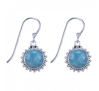 Treasure Silver earrings - larimar
