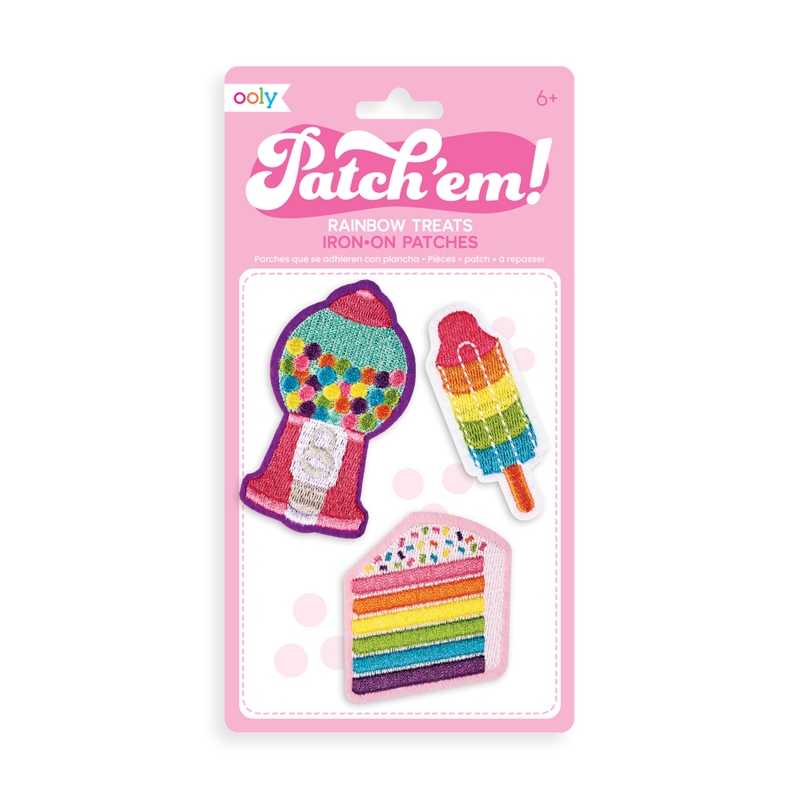 Ooly Iron on patch - Rainbow Treats