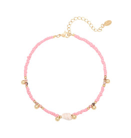 With love Anklet shell pink