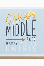 Enfant Terrible Enfant Terrible card  + enveloppe 'Officially middle aged - happy crisis'