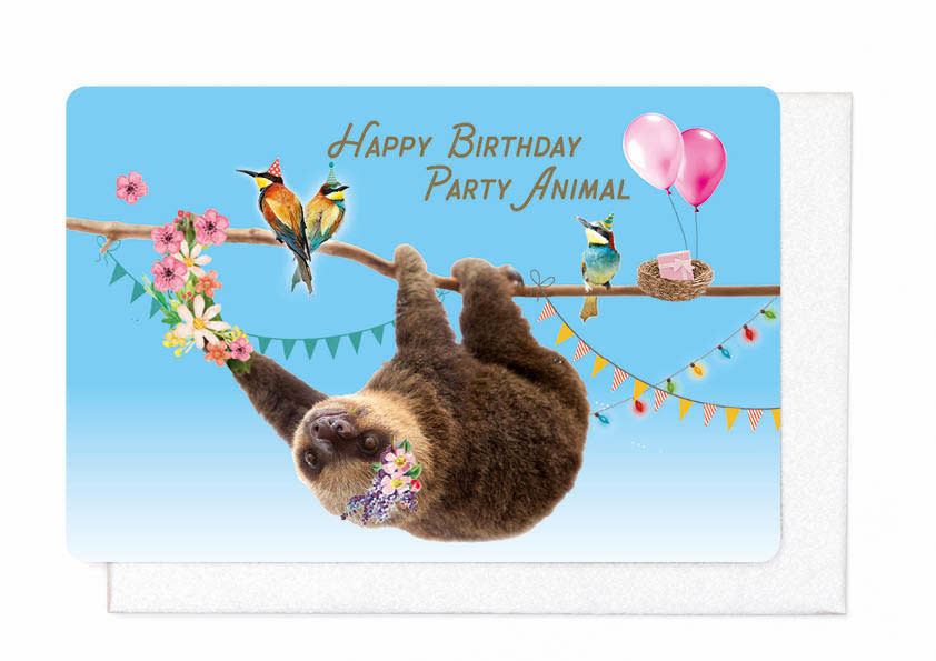 Enfant Terrible Enfant Terrible card + enveloppe 'Happy birthday party animal'