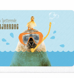 Enfant Terrible Enfant Terrible card + enveloppe 'Een spetterende verjaardag'