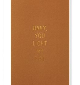 Papette Papette small greeting card 'Baby you light my fire' 8,5 x 13,3 cm