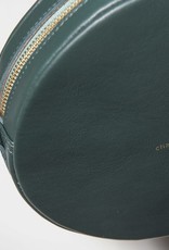 By B+K Round bag - Forrest green - Chaos inside size: 19 (DIA) x 4,5 cm