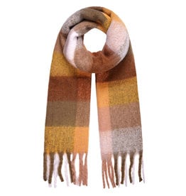With love Scarf winter magic cognac - yellow