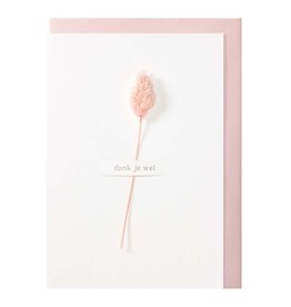 Papette Papette greeting card + enveloppe Fleur 'Dank je wel'