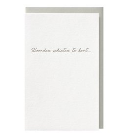Papette Papette small greeting card 'Woorden schieten tekort' 8,5 x 13,3 cm