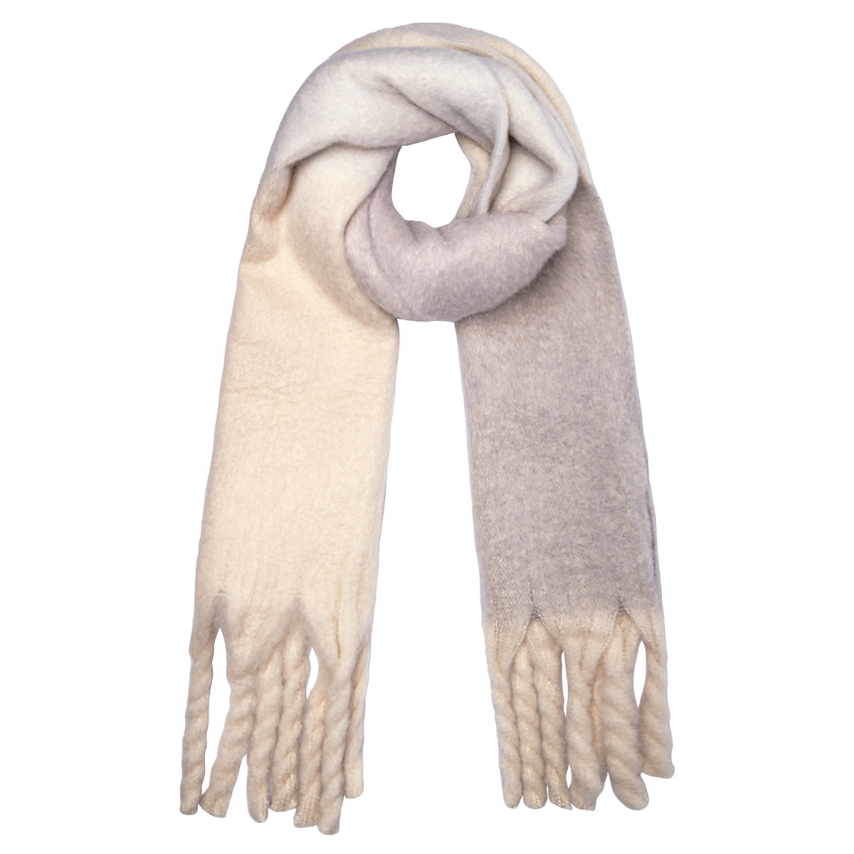 With love Scarf grey - yellow