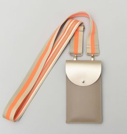 By B+K Easy going phone bag - Terra & gold 20 x 11 cm