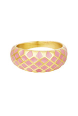 With love Ring gold - pink size 16