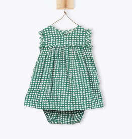 Polka dot print baby dress