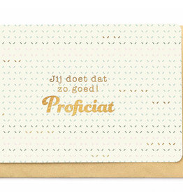 Enfant Terrible Enfant Terrible card  + enveloppe 'Jij doet dat zo goed, proficiat'