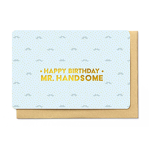 Enfant Terrible Enfant Terrible card  + enveloppe 'happy birthday Mr Handsome'