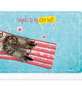 Enfant Terrible Enfant Terrible card  + enveloppe 'Congrats to my otter half'