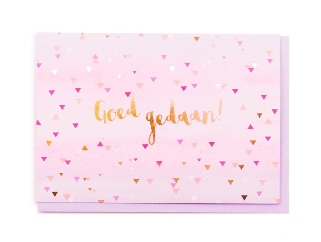 Enfant Terrible Enfant Terrible card + enveloppe 'Goed gedaan'