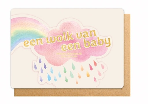 Enfant Terrible Enfant Terrible card + enveloppe 'Een wolk van een baby'