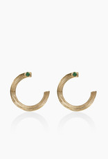 Détail Detail earrings Gauri - malachite gold (9208)