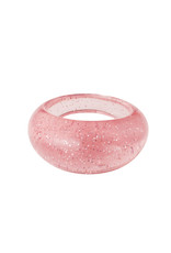 With love Candy ring sparkle pink