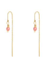 With love Earrings admiral - gold pink