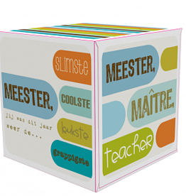 Tissuebox 'meester'