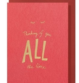 Papette Papette greeting card with enveloppe 'Thinking of you ALL the time'