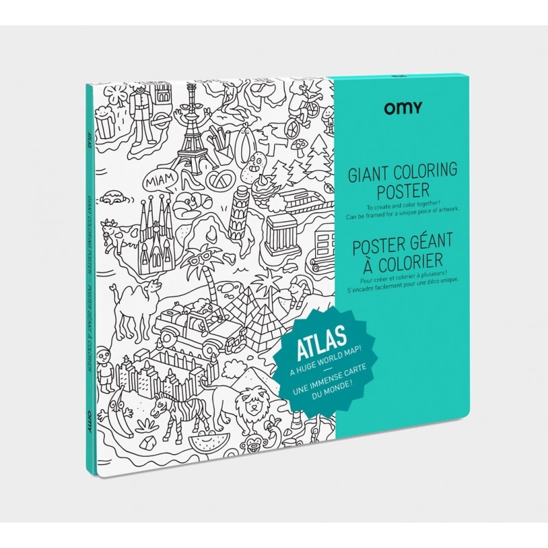 OMY coloring poster 100 x 70 Atlas