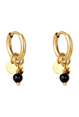 With love Earrings delicate black