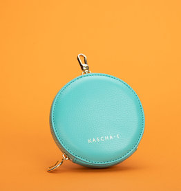 Kascha-C Leather wallet rond Tropics