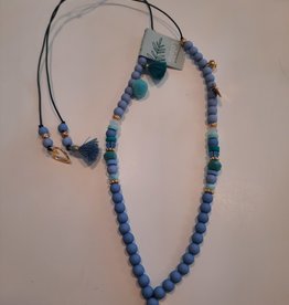 lolalili Lolalili necklace - handmade blue turqoise