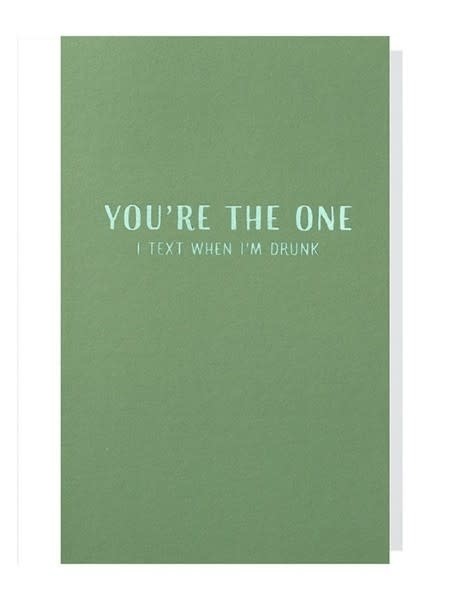 Papette Papette small greeting card 'You're the one' 8,5 x 13,3 cm