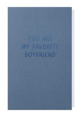 Papette Papette small greeting card 'you are my favorite boyfriend' 8,5 x 13,3 cm