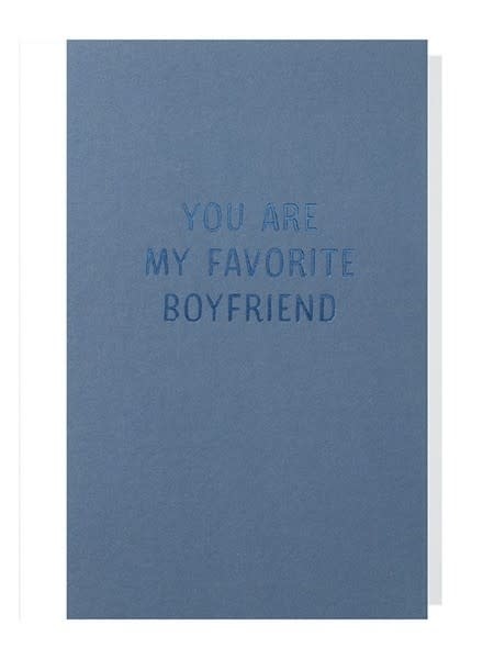 Papette Papette small greeting card 'you are my favorite boyfriend' 8,5 x 13,3 cm