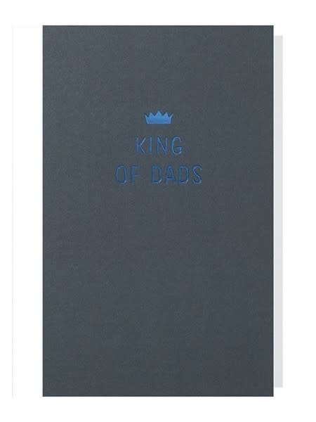 Papette Papette small greeting card ' King of dads ' 8,5 x 13,3 cm