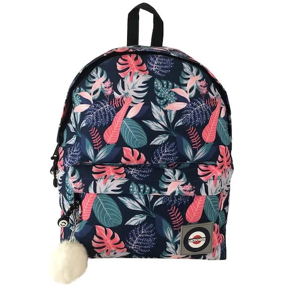 Backpack leaves pink