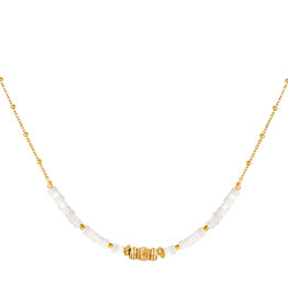 With love Necklace  gold - white